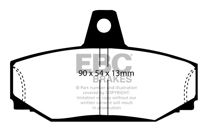EBC Brakes VOLVO 960 2.0 90-93 Remblokken achterzijde greenstuff