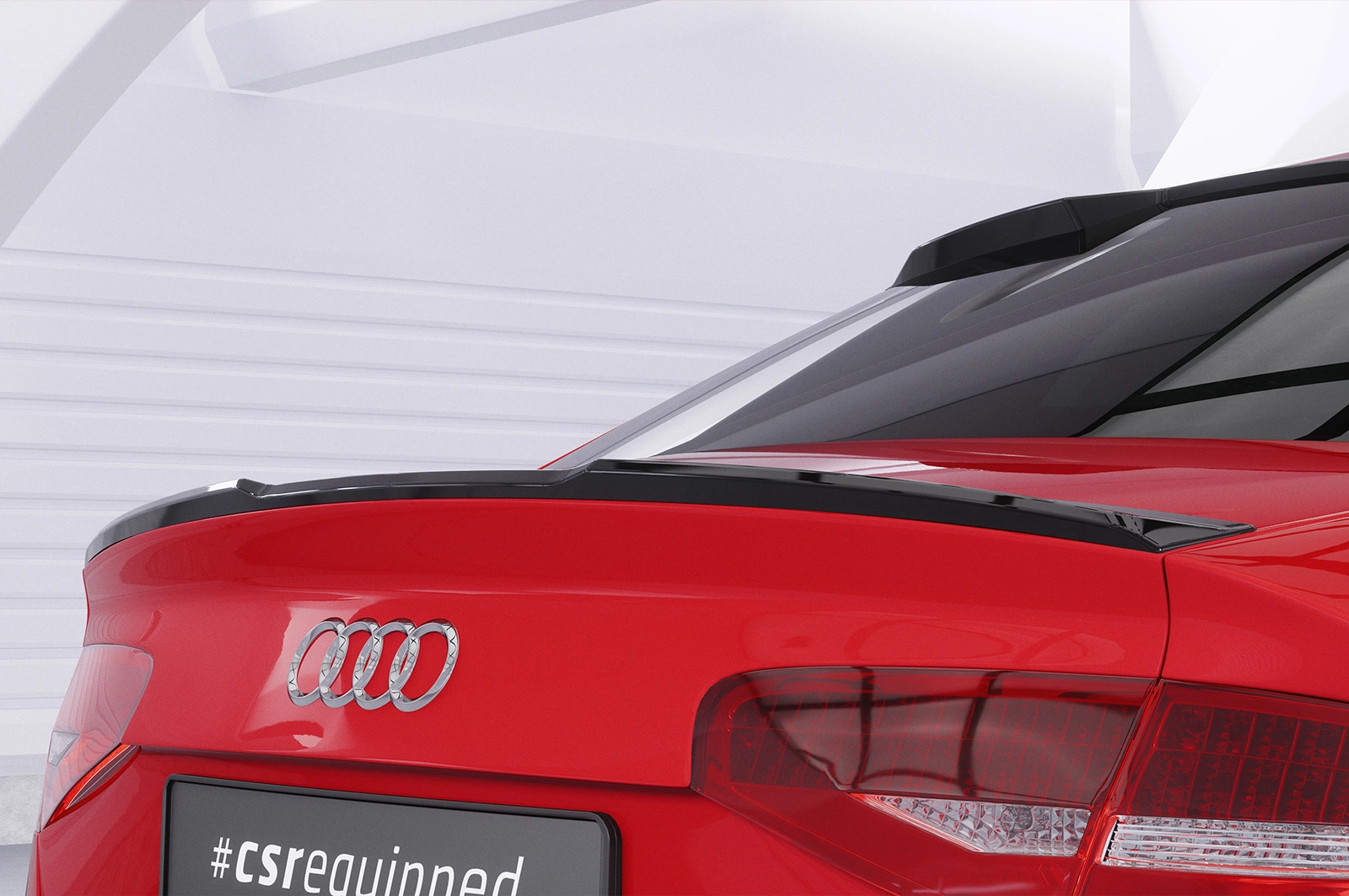 Achterspoiler Audi A4 B8 (Typ 8K) Limousine Glans Zwart - CSR Design