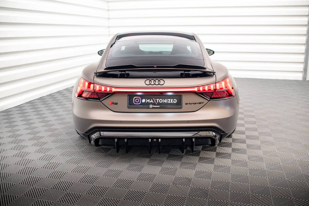 Diffuser Audi E-Tron GT & RS GT Maxton Glans Zwart