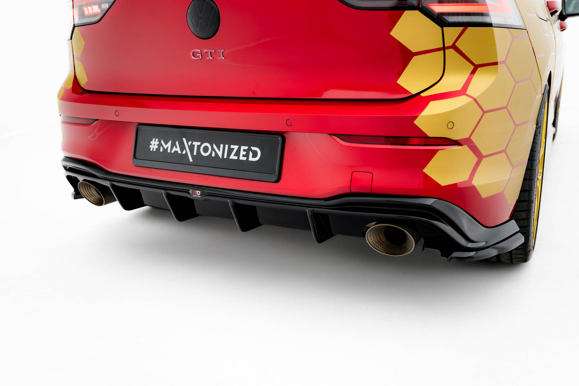 Bodykit V.2 Volkswagen Golf 8 GTI Clubsport Maxton Glanzend Zwart
