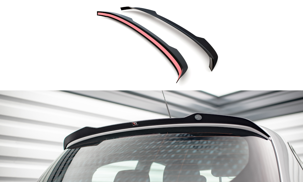 Spoiler V.2 BMW 1 Serie E87 FL Maxton Glans Zwart