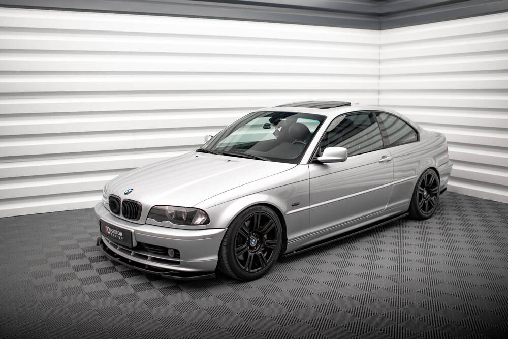 Zijskirts BMW 3 Coupe E46 Maxton Glans Zwart