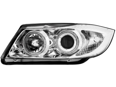 Faros BMW 3 serie E90 Angel Eyes cromo