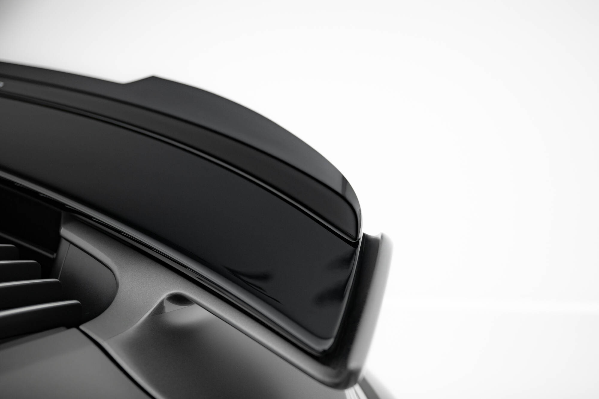 Spoiler Cap Porsche 911 Turbo S Sport Package 992 Maxton Glanzend zwart