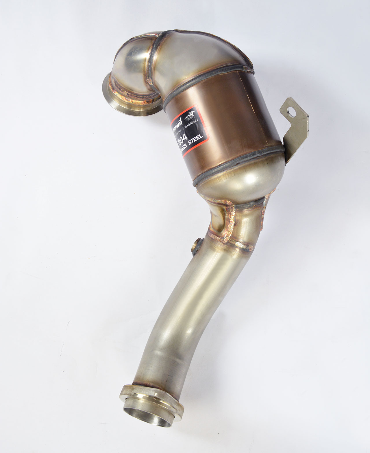 AUDI A3 8V Cabrio Facelift 2.0 TFSI (190 Hp) 2016 Turbo downpipe kit + Metallic catalytic converter