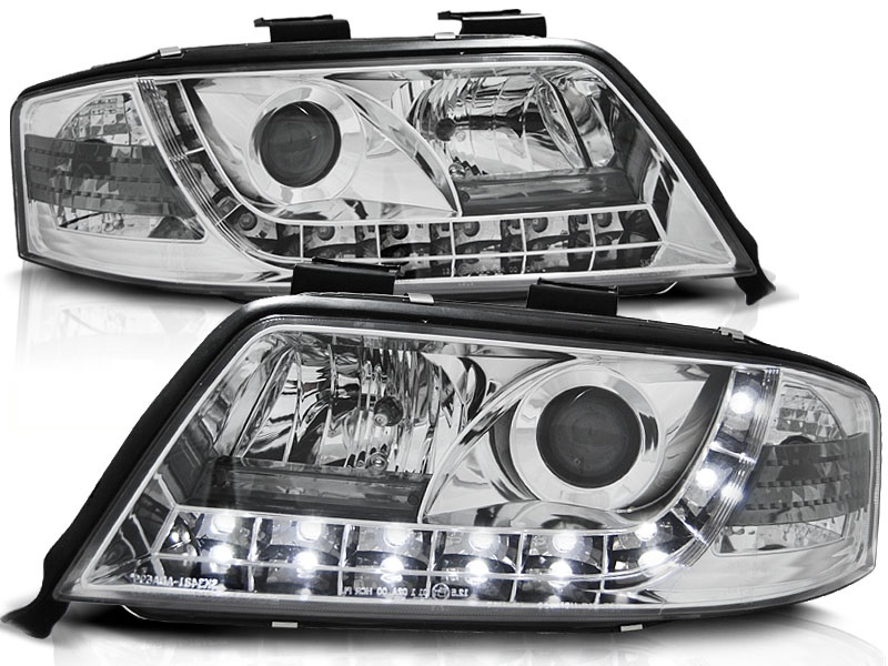 Faros Audi A6 98-02 Los ojos del Diablo Dayline cromo