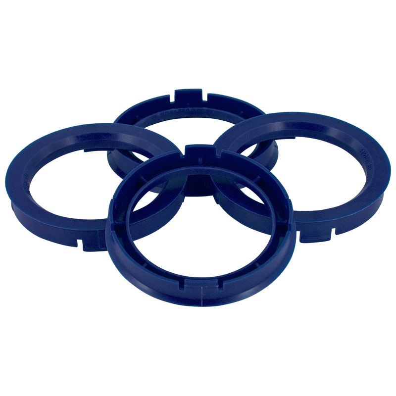 Set TPI Centreerringen - 72.5->56.6mm - Reflex Blauw