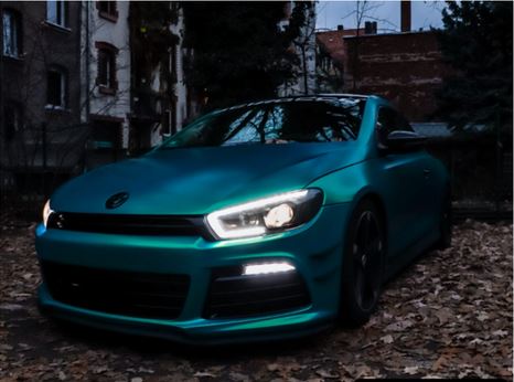 Headlights VW Scirocco lll facelift 15-18 DRL Dynamic  LED Black