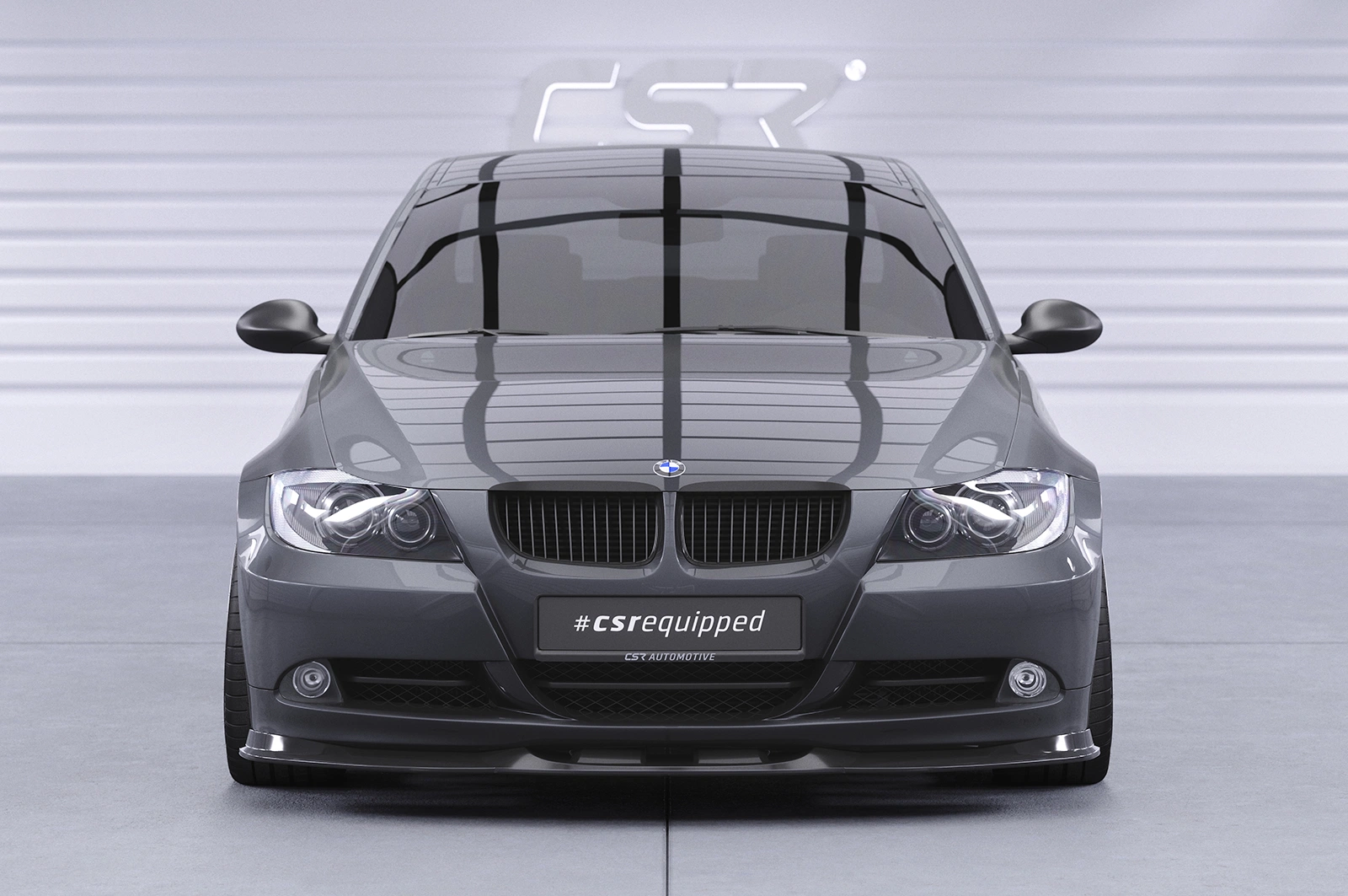 Voorspoiler BMW 3er (E90/E91) Limousine en Touring Glans Zwart – CSR Automotive