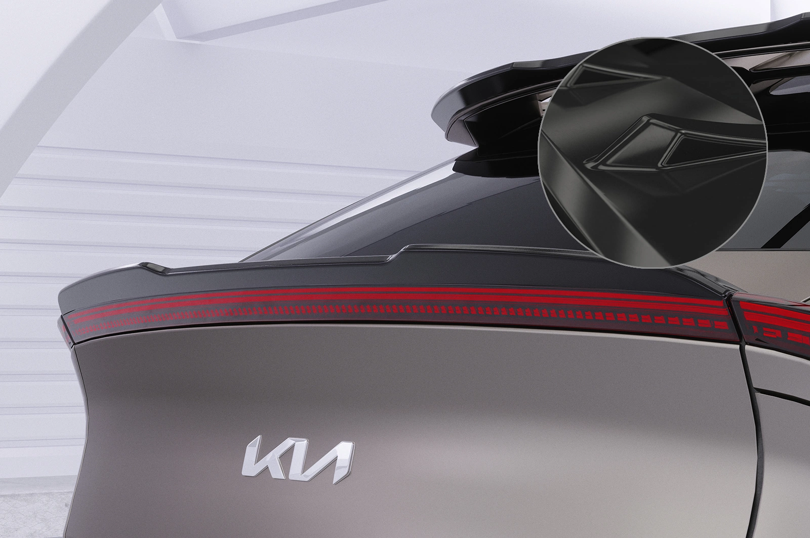 Achterspoiler Kia EV6 glans zwart
