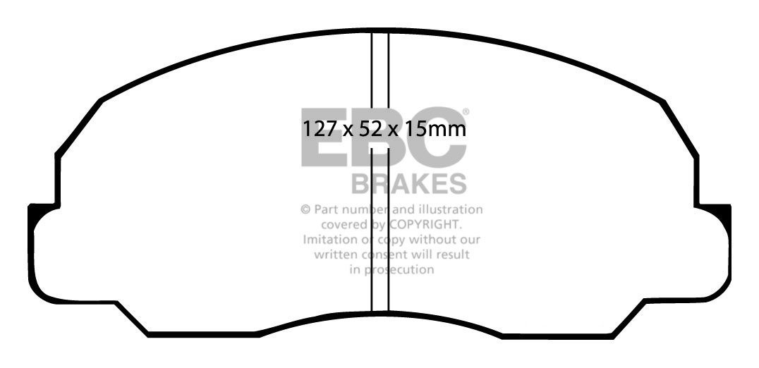 EBC Brakes MAZDA BEDRIJFSWAGEN Pick Up B1.6 82-85 Remblokken voo