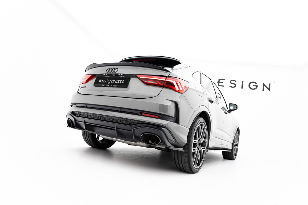 Spoiler AUDI RSQ3 & Q3 S-Line Maxton Glans Zwart