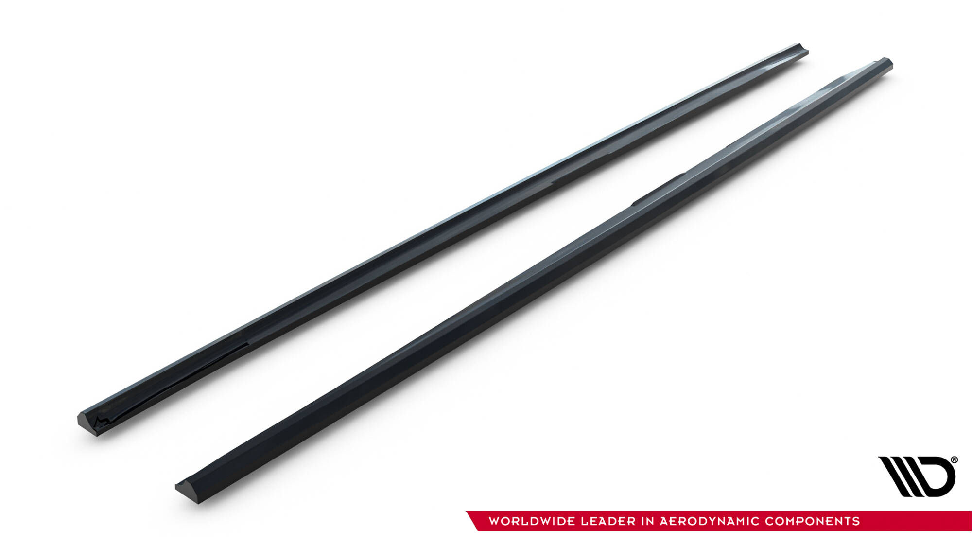 Zijskirts V.2 Audi A6 S-line / S6 C7 Maxton Glanzend zwart