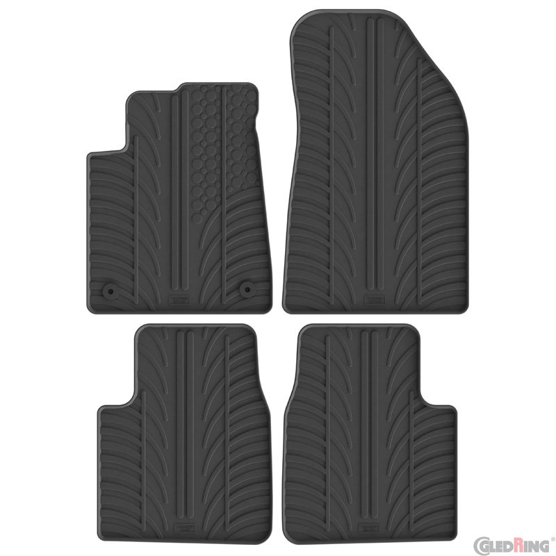 Gledring Rubbermatten  Citroen C3 Aircross II 2024- (T profiel 4-delig + montageclips)