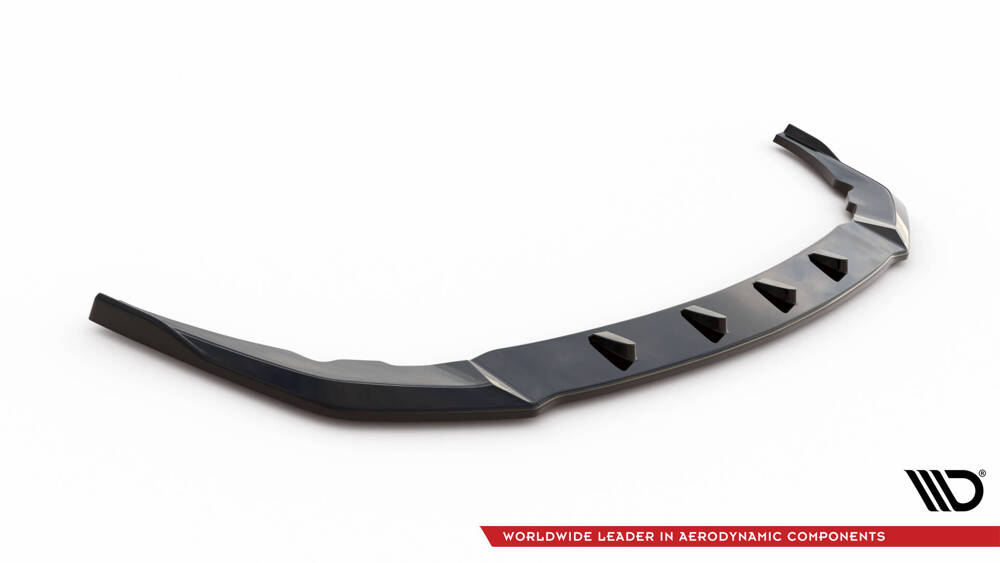 Voorspoiler V.9 BMW 1 F40 M135i Maxton Glans Zwart