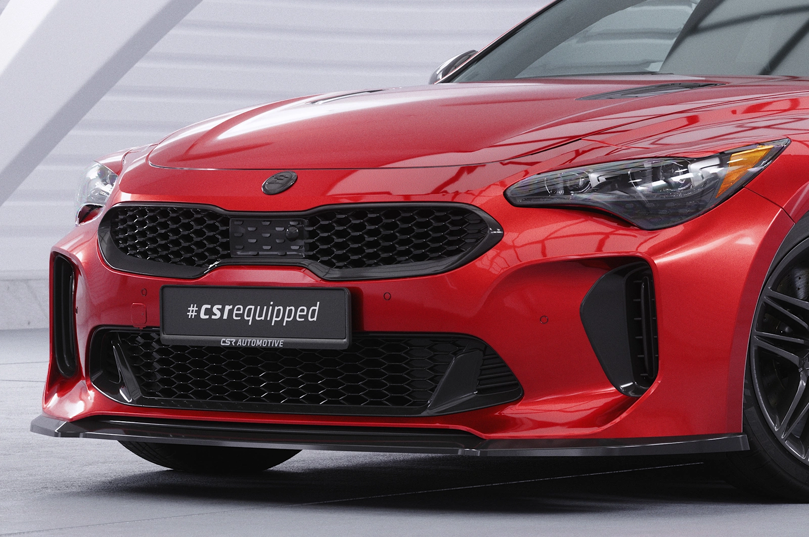 Voorspoiler Kia Stinger GT Glans Zwart – 2017–