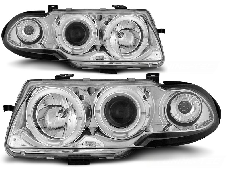 Faros Opel Astra F Angel Eyes 94-97 cromo