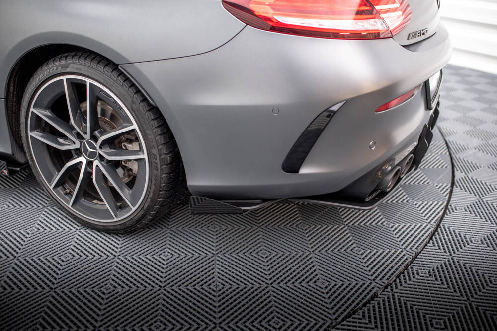 Zijdiffusers met Canards Mercedes C43 W205 Coupe FL Maxton