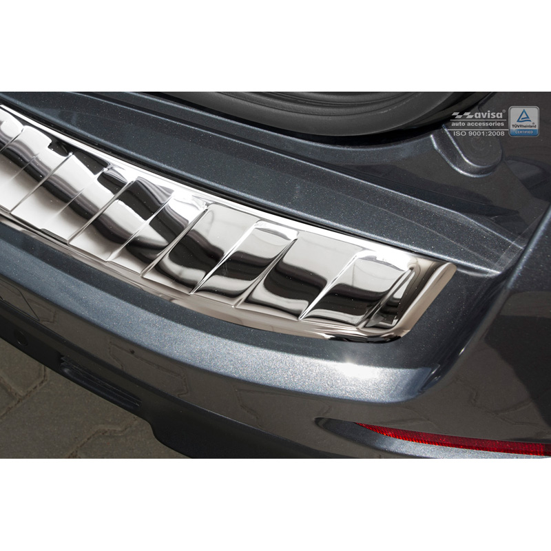 Chroom RVS Achterbumperprotector  Ford S-Max II 2015- 'Ribs'