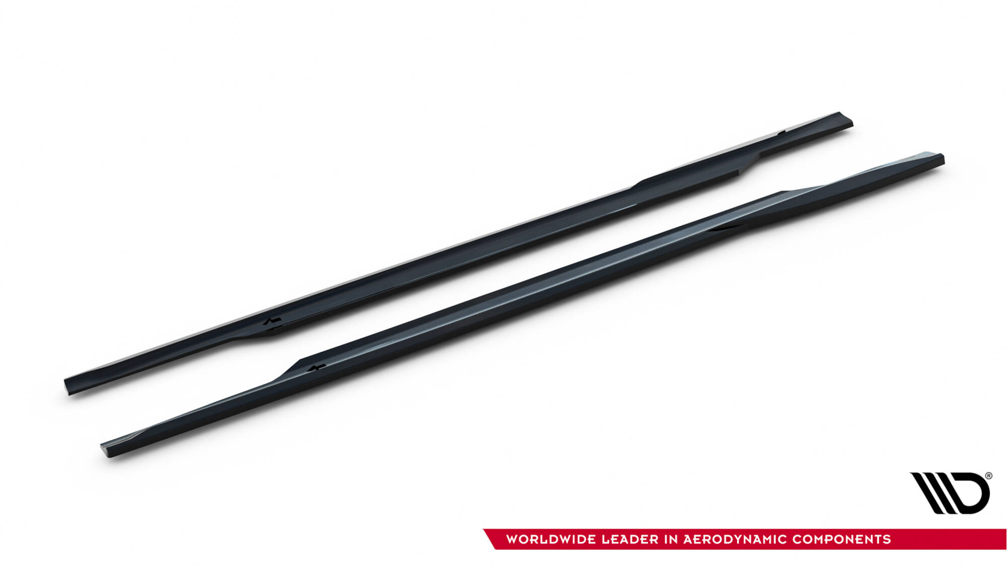 Zijskirts V.2 Porsche Panamera Turbo S E-Hybrid / Panamera E-Hybrid 971 Maxton Glanzend zwart