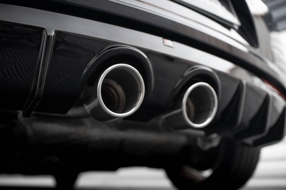 Diffuser Volkswagen Scirocco R R32 Look Maxton Glans Zwart