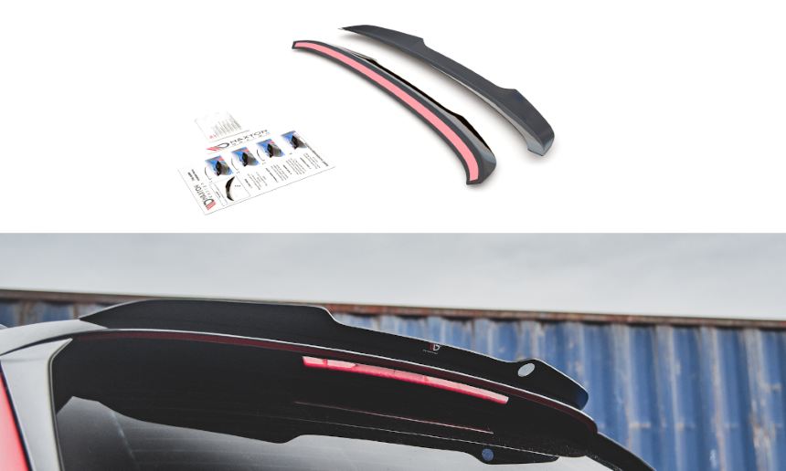 Spoiler cap Skoda Kamiq Maxton Design glans zwart
