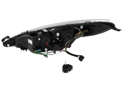 Headlights Peugeot 207 06- Devil Eyes Dlite LED Black