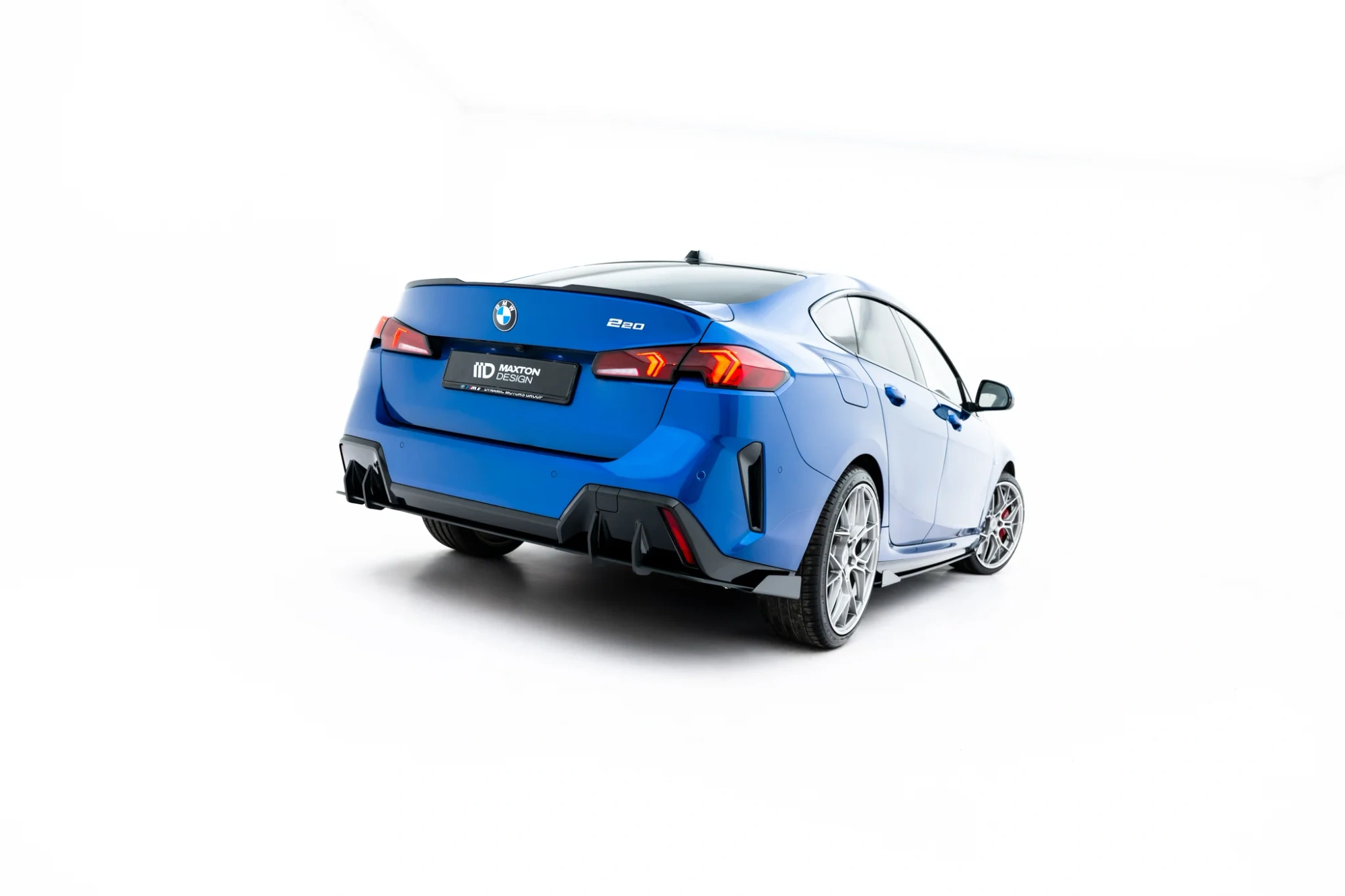 Achterdiffuser + Flaps BMW 2 M-Pack Gran Coupé F74 Glanzend Zwart