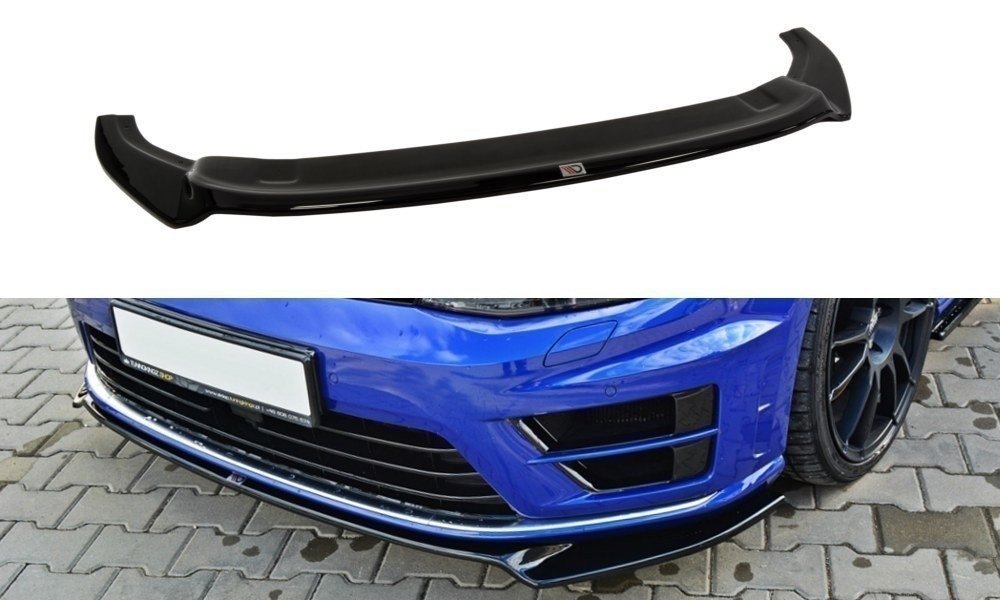 Voorspoiler VW Golf 7 R Glans Zwart