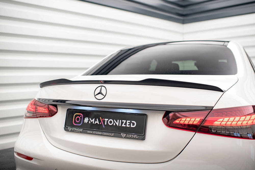 Spoiler Mercedes E Klasse W213 FL AMG Line Maxton Glans Zwart