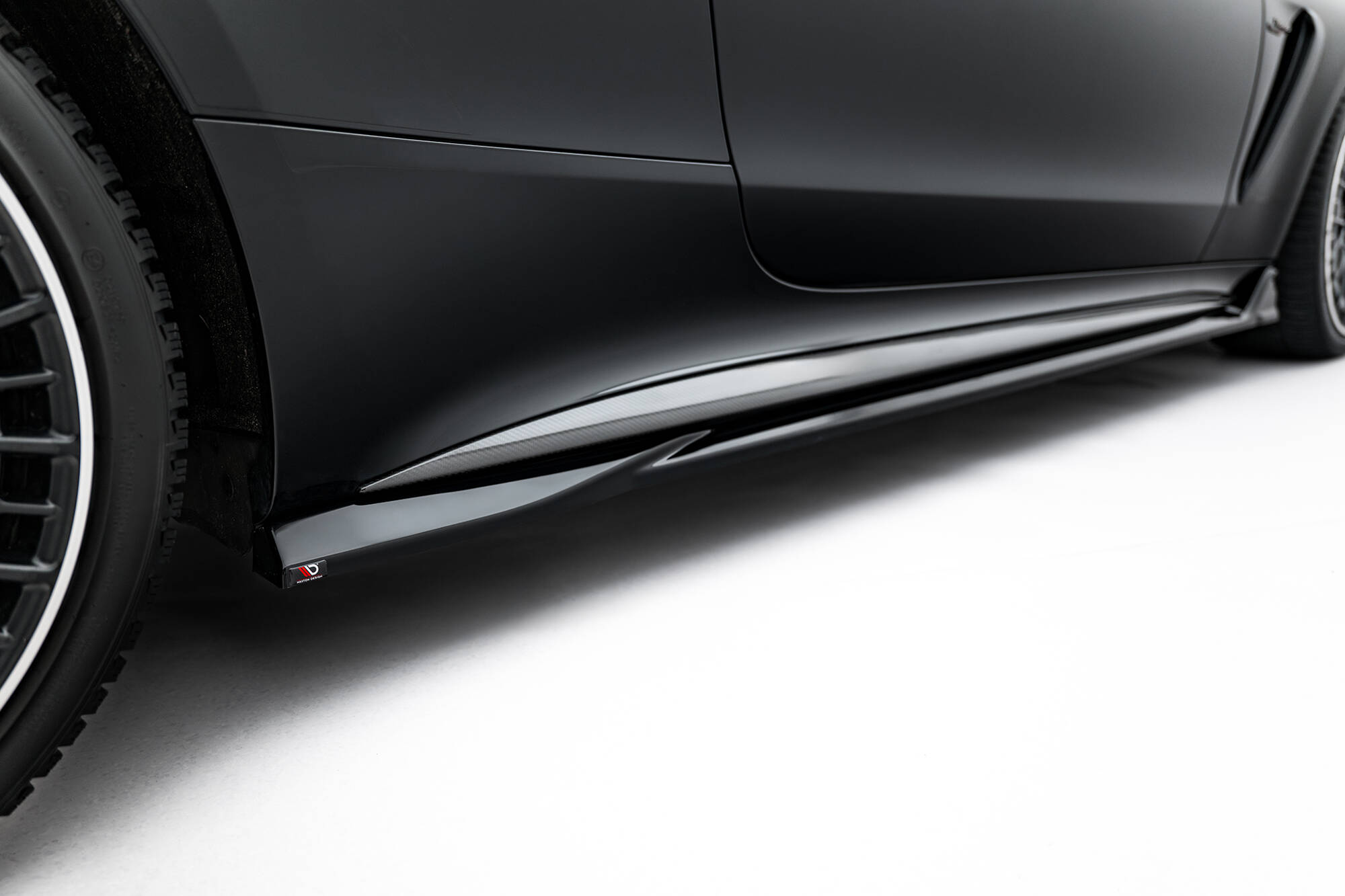 Zijskirts Mercedes-AMG CLE 53 / AMG-Line C236 Maxton Glanzend zwart