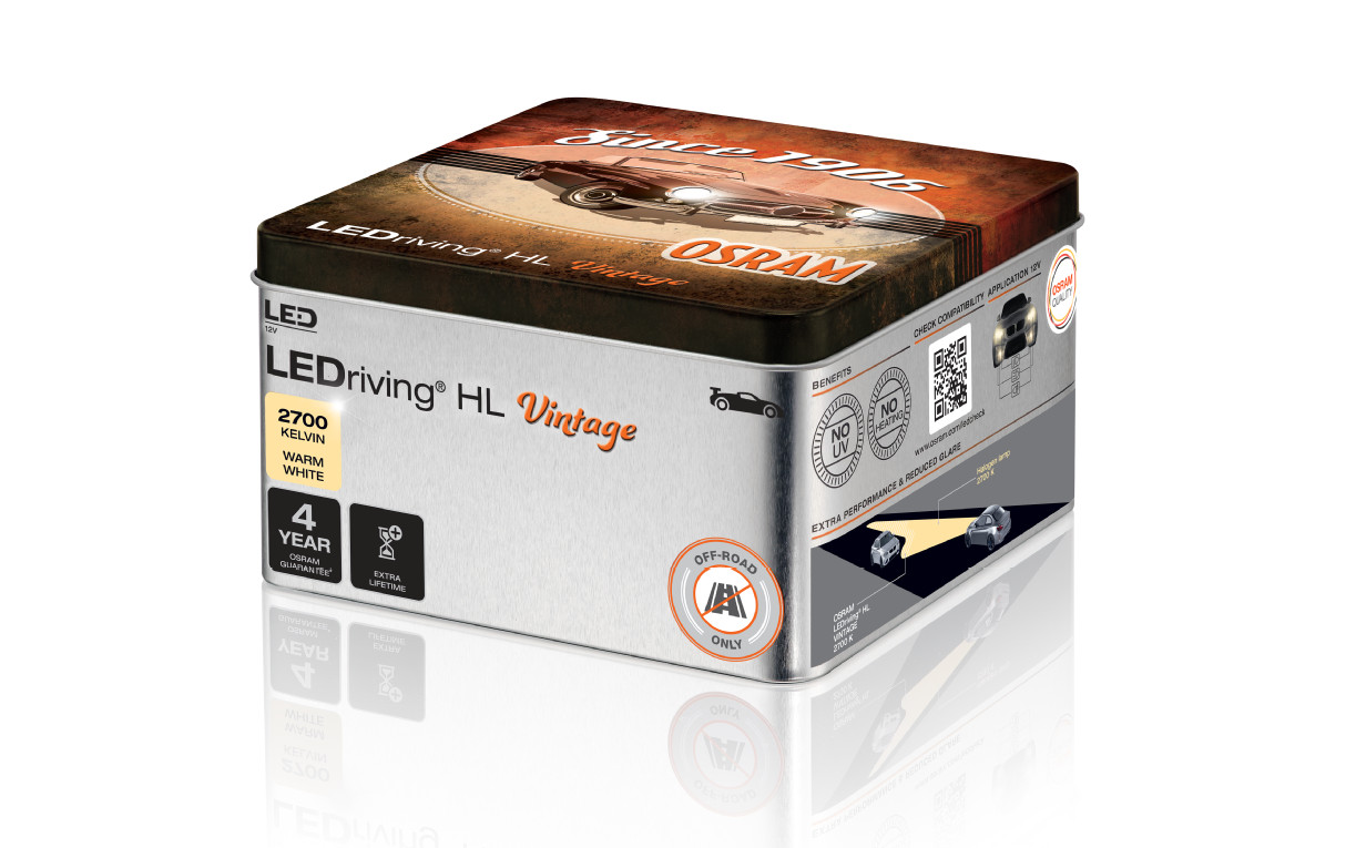OSRAM LEDriving® HL VINTAGE [~H7/H18] 2700K Warm White NO ECE 2St.