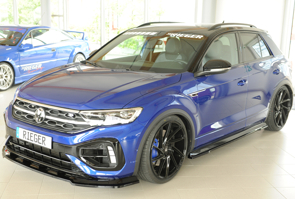 Voorspoiler VW T-Roc A1 R/R-line 2022- Rieger Glossy black