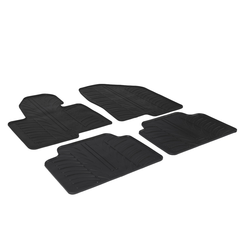 Rubbermatten  Hyundai Santa Fe III 2012-2018 (T Profil 4- delig + montageclips)