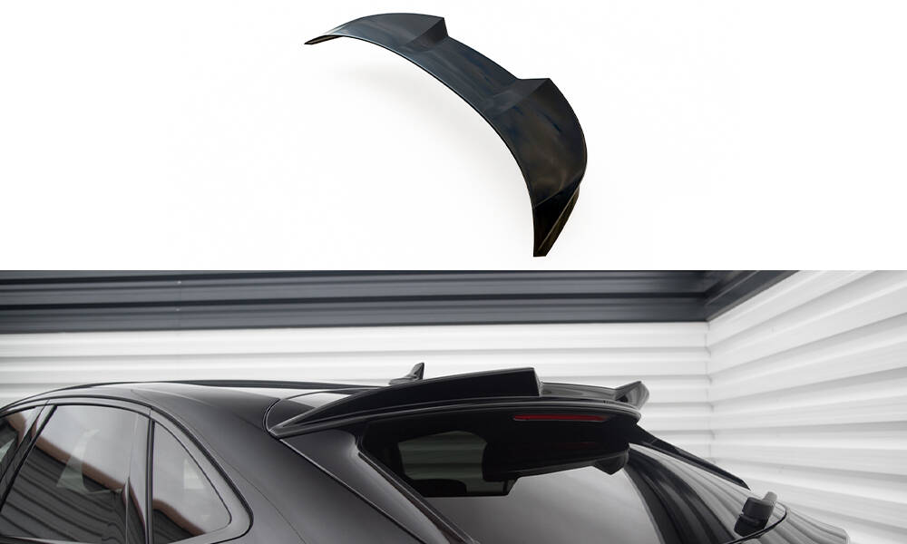 Spoiler Audi Q3 Sportback F3 Maxton Glans Zwart