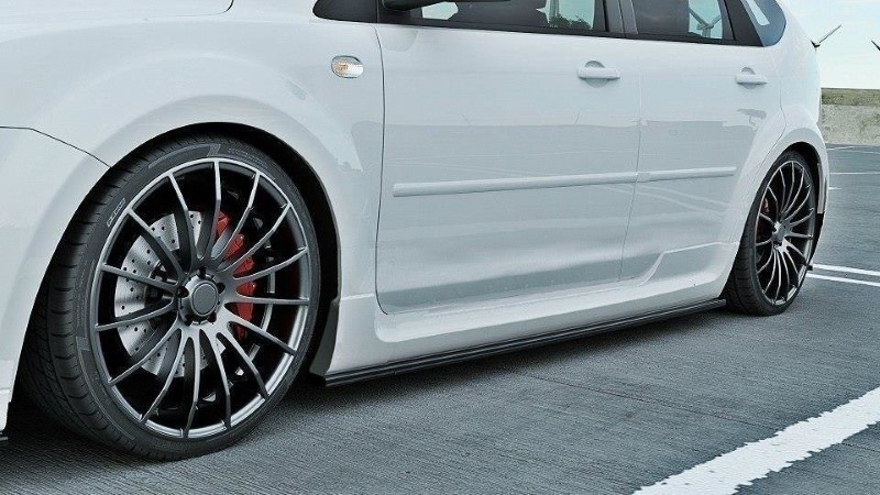 Zijskirts Diffusers Ford Focus ST Mk2 Glanzend Zwart