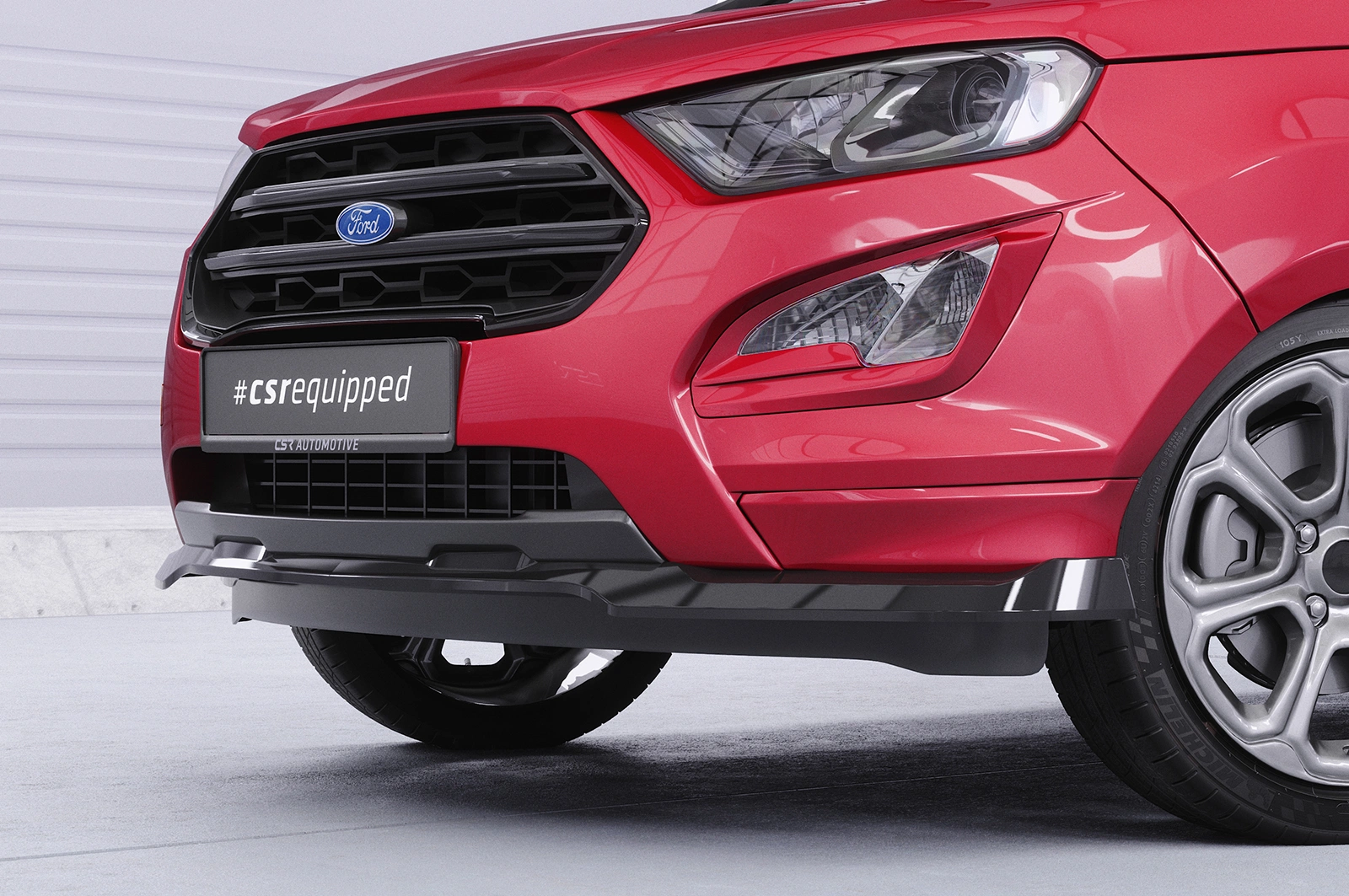 Voorspoiler Ford Ecosport MK2 ST-Line glans zwart