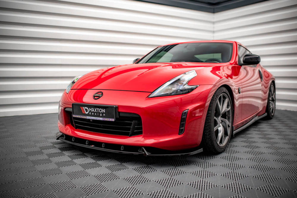 Voorspoiler V.3 Nissan 370Z Maxton Glans Zwart