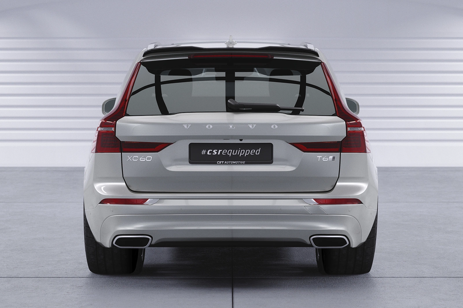 Achterspoiler Volvo XC60 (SPA) Glans Zwart van CSR Automotive (2017-)