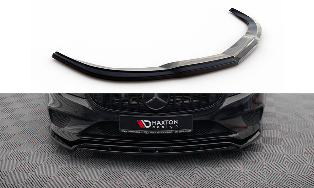 Voorspoiler Mercedes CLS C218 Maxton Glans Zwart