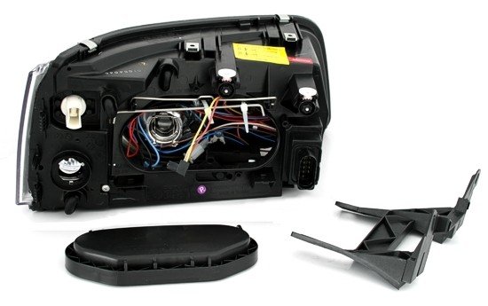 Faros VW T5 Angel Eyes negro