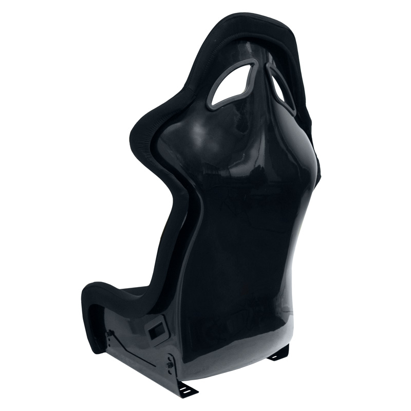 Sportstoel 'BS7' - Zwart - Vaste polyester rugleuning - incl. sledes