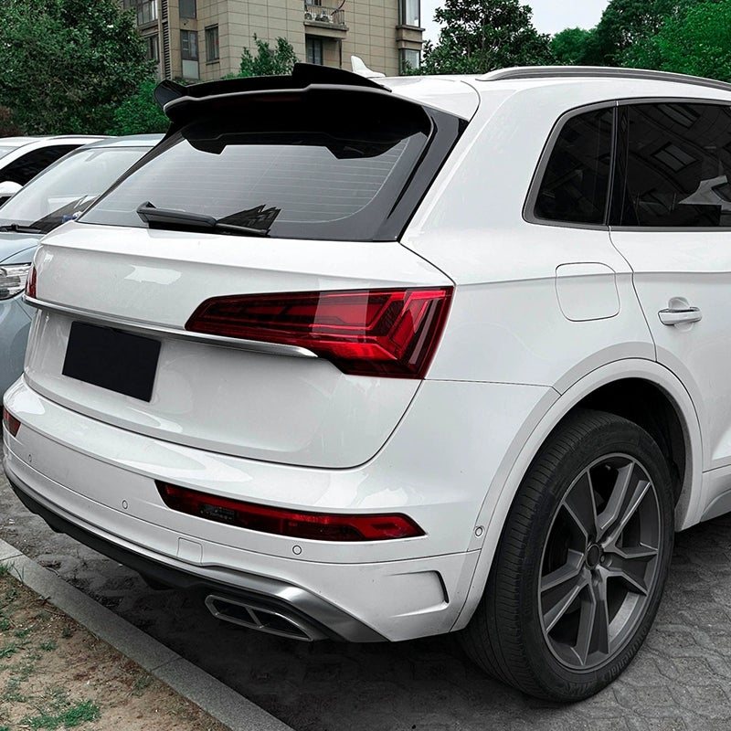 Dakspoiler (Spoiler Cap)  Audi Q5 (FY) S-Line/SQ5 2017-2025 (ABS Glanzend zwart)
