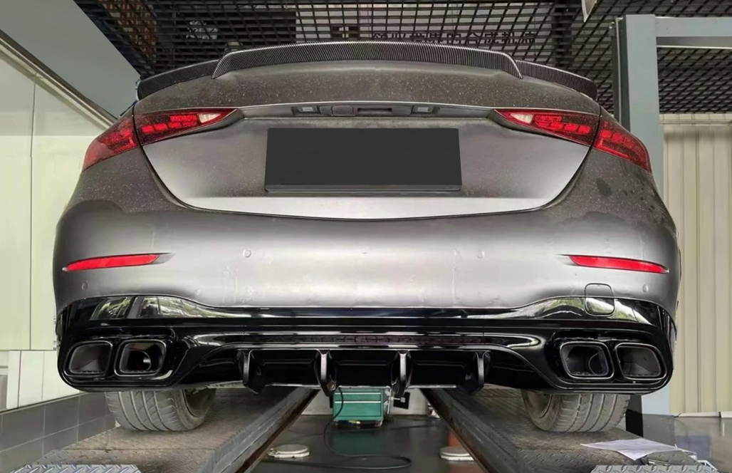 Diffuser Mercedes C Klasse W206 S206 63 AMG Look Zwart