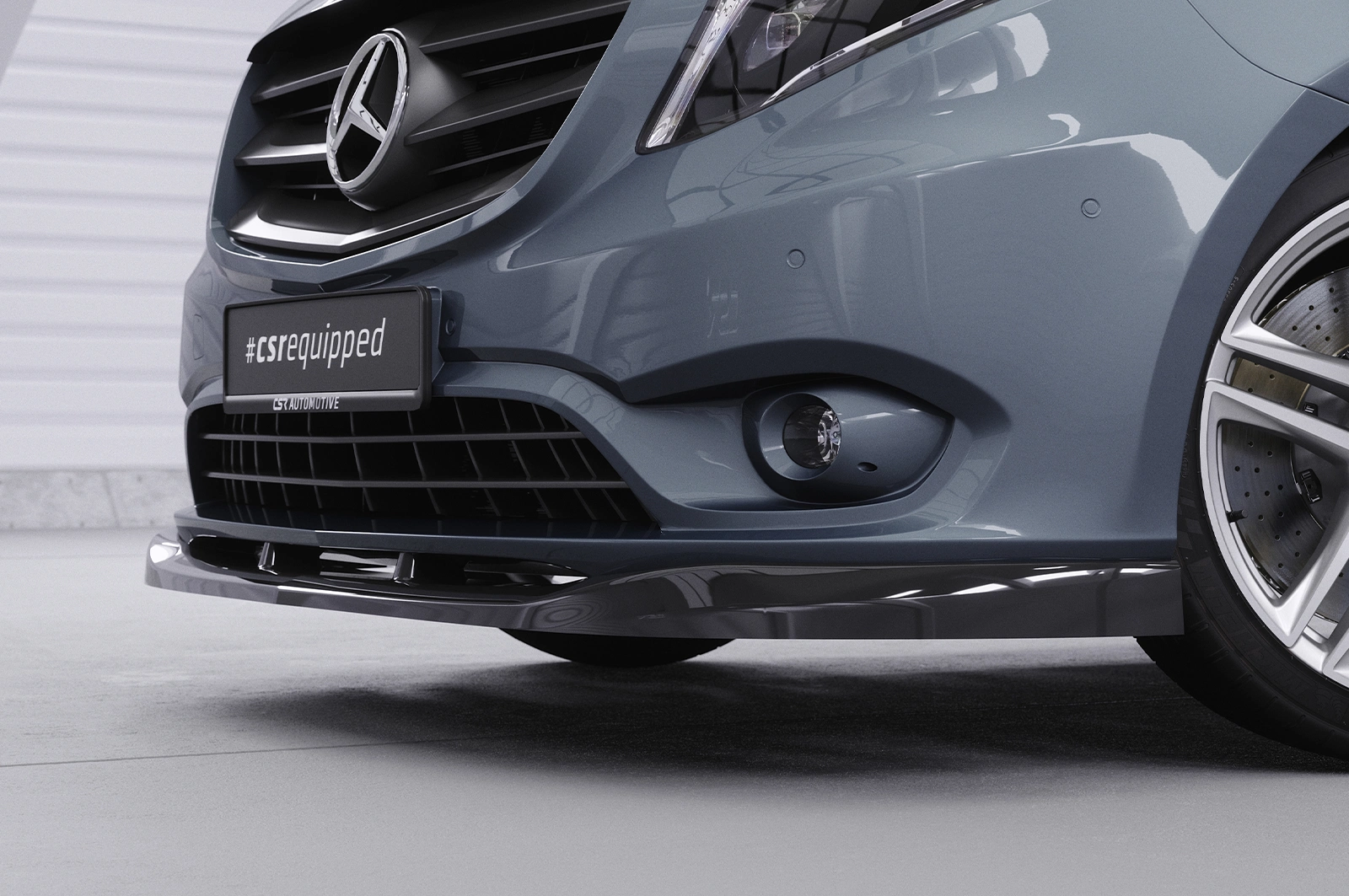 Voorspoiler Mercedes-Benz Vito 447 glans zwart 2014–2023