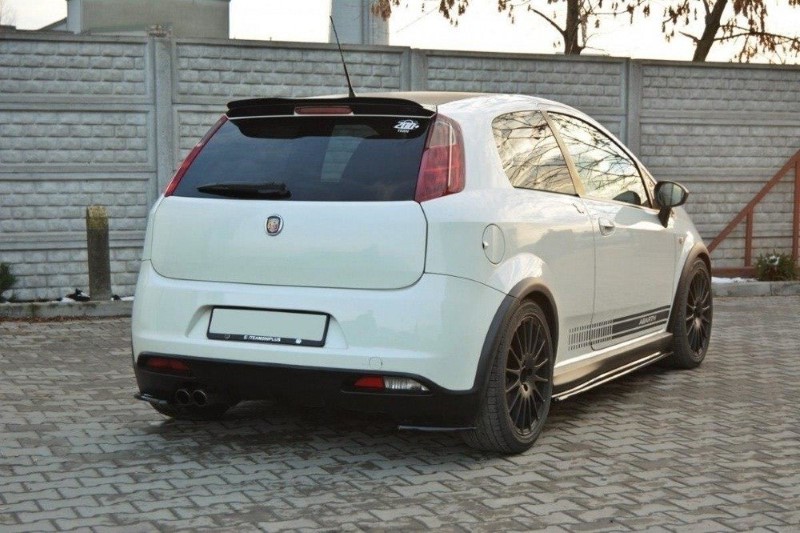 Achterzij Spoilers Fiat Grande Punto Abarth Glanzend Zwart