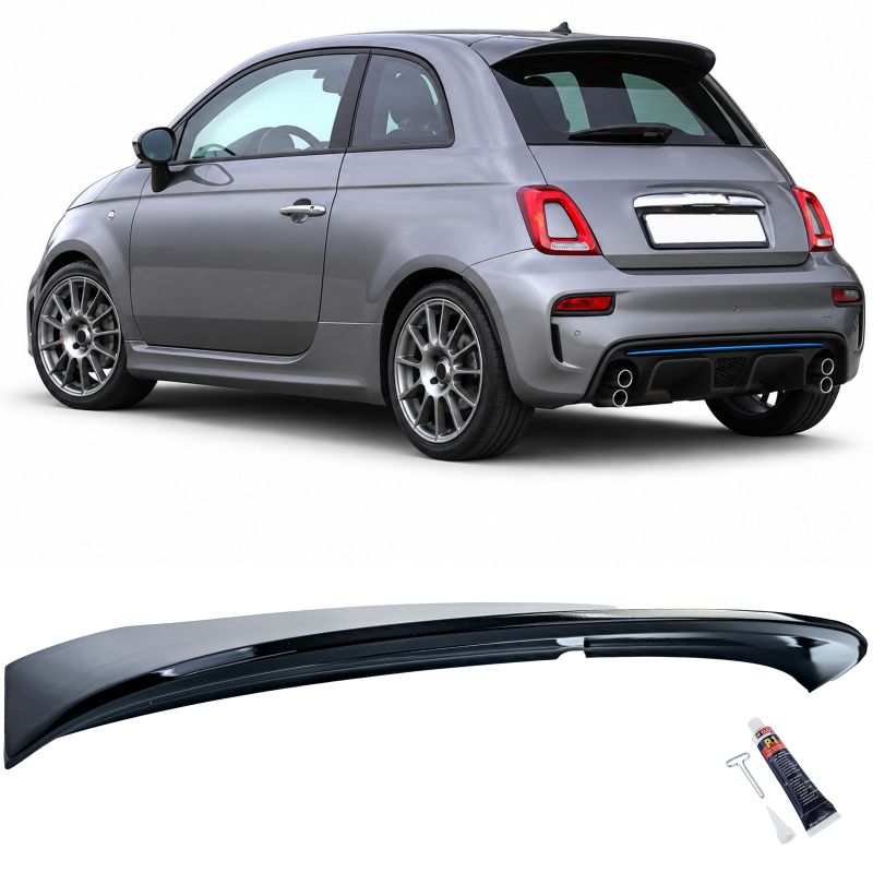 Dakspoiler Fiat 500 Performance Glans Zwart (2007-2024)