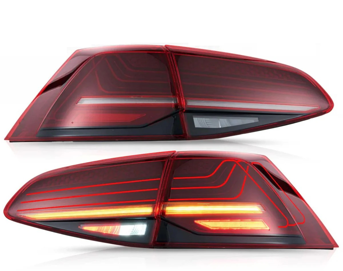 Achterlichten VW Golf VII Dynamic Facelift Laser LED Cherry