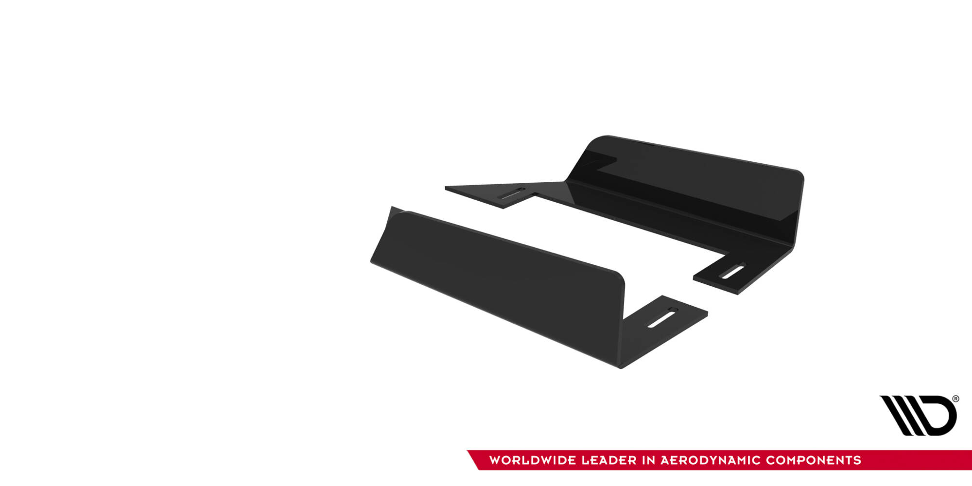 Street Pro Zij Flaps Mitsubishi Lancer EVO X Maxton Glanzend zwart