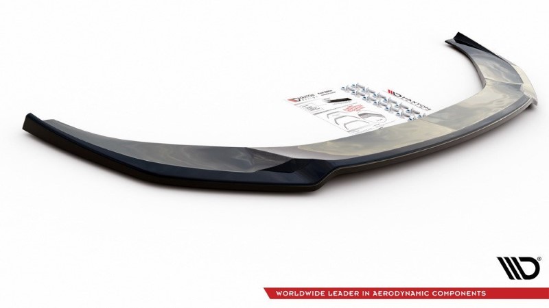 Voorspoiler V.1 Audi A6 S-Line / S6 C8 Maxton Glans Zwart